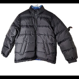 Avalanche Full Zip Puffer Jacket Womens Medium Black Inside Pockets Outdoors